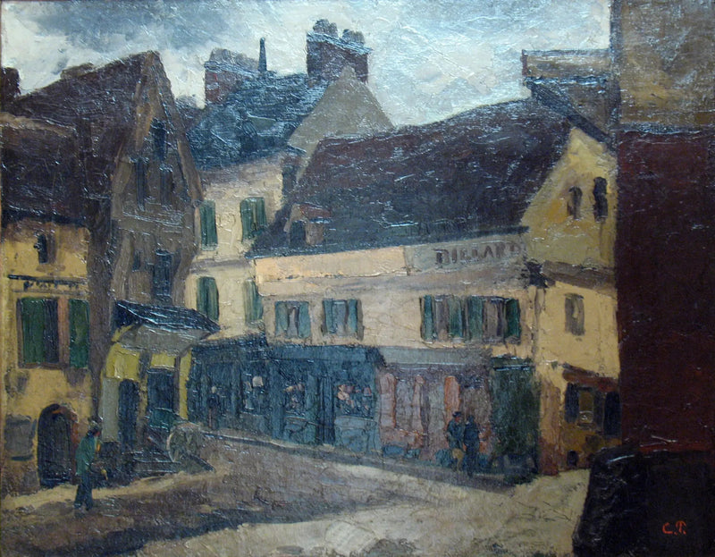 En Plats i La Roche-Guyon - Camille Pissarro
