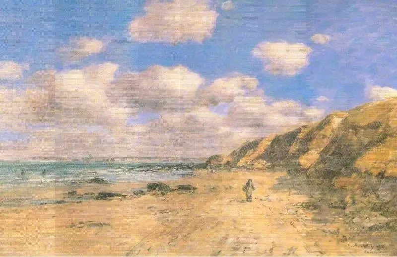 En strand nära Trouville - Eugène Boudin
