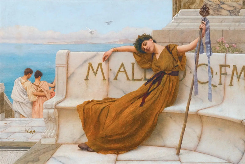 En Bacchus-prästinna - John William Godward