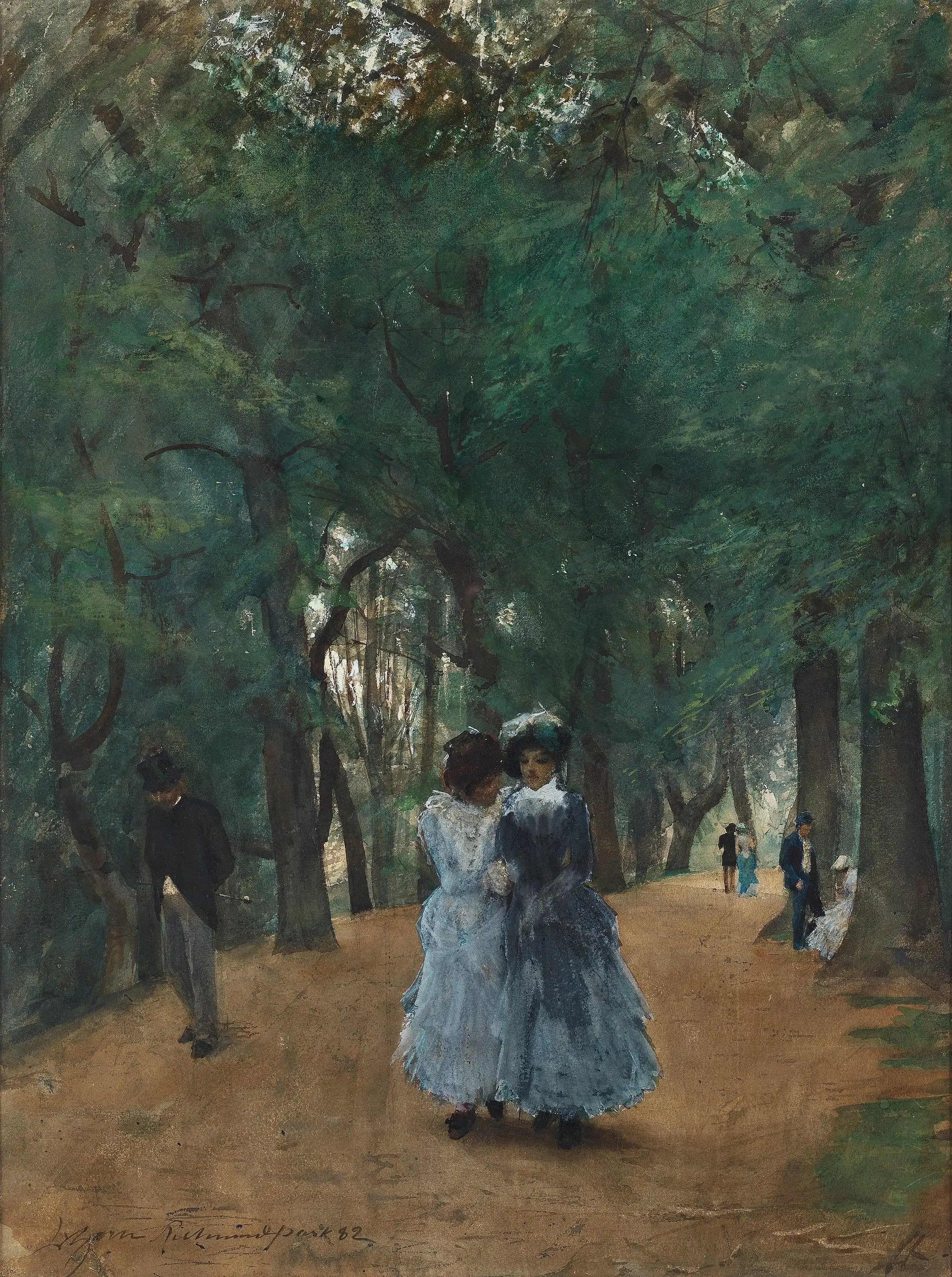Une promenade dans le parc - Anders Zorn - Alpha Reproduction