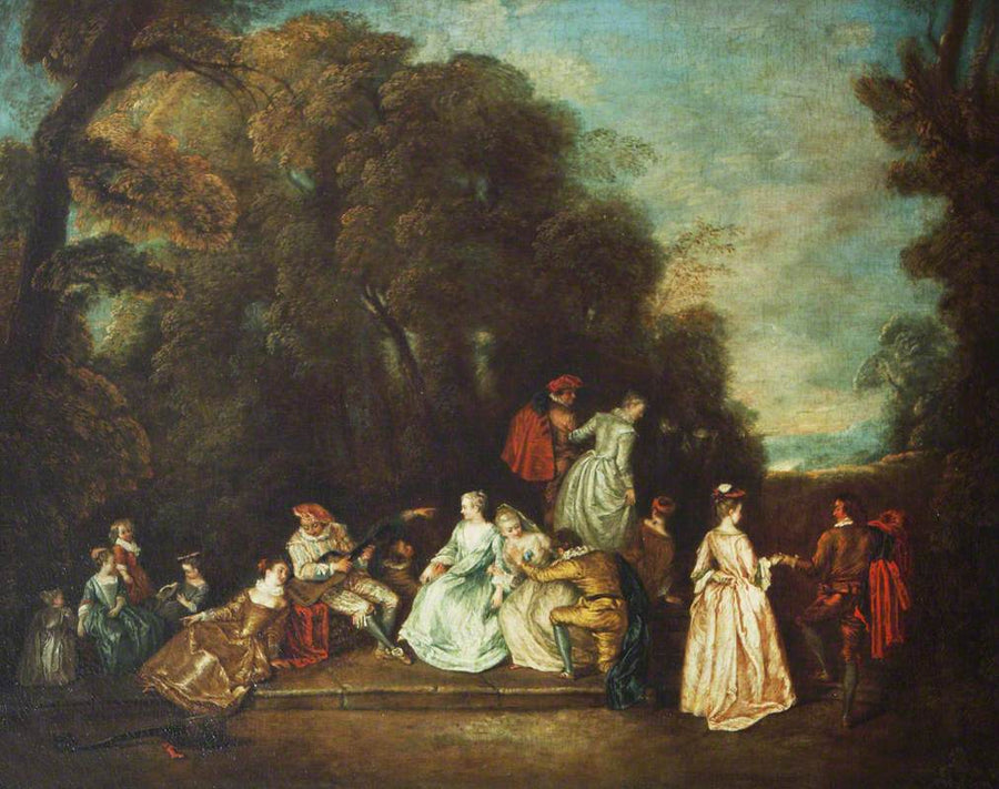 Ett möte i parken - Antoine Watteau