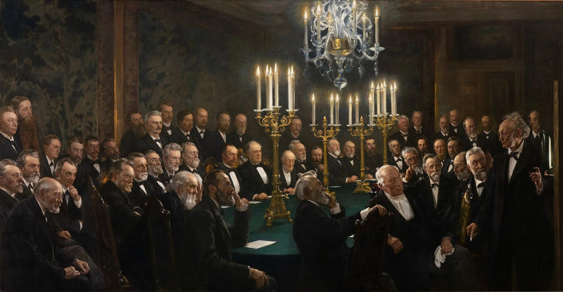 Ett möte vid Kungliga Vetenskaps- och Litteratursällskapet i Danmark - Peder Severin Krøyer