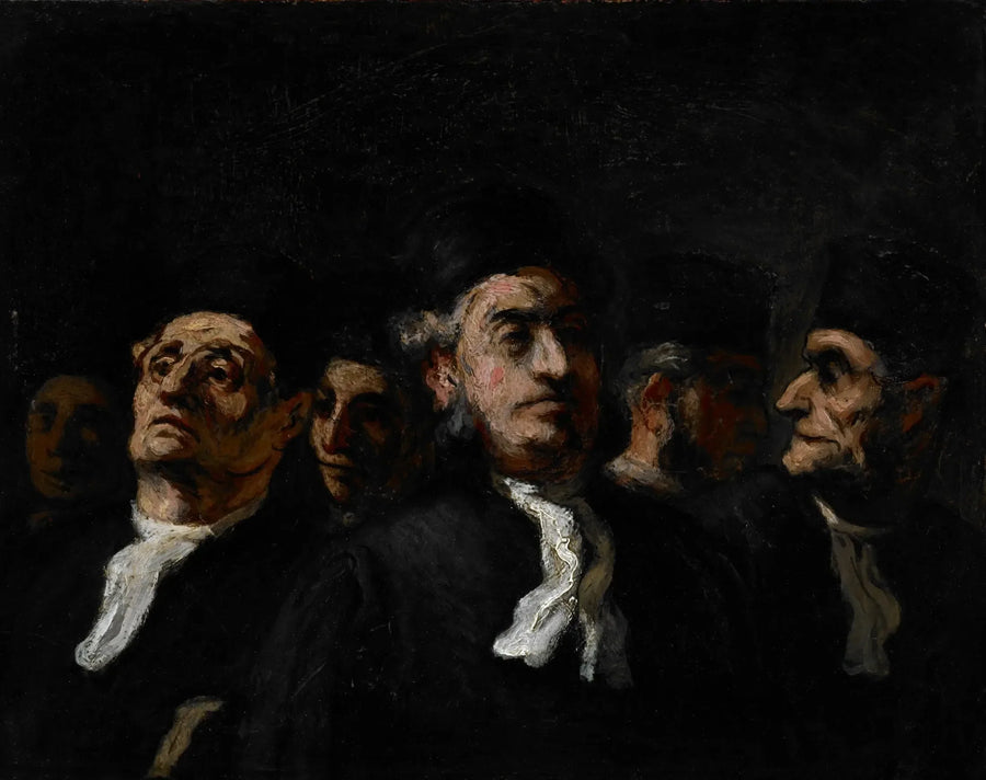 En advokatmöte - Honoré Daumier