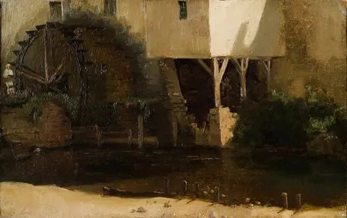 Ett kvarnhjul - Jean-Baptiste Camille Corot