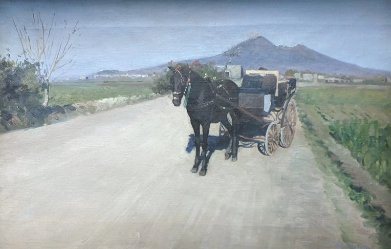 En väg i Neapel - Gustave Caillebotte