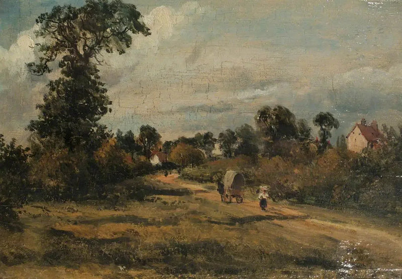 En landsväg - John Constable