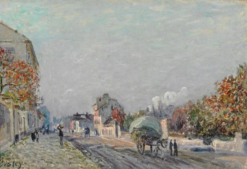 En gata i Marly - Alfred Sisley
