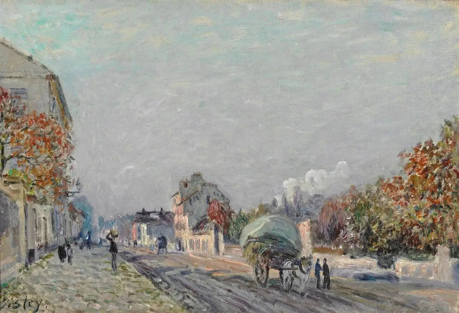 En gata i Marly - Alfred Sisley