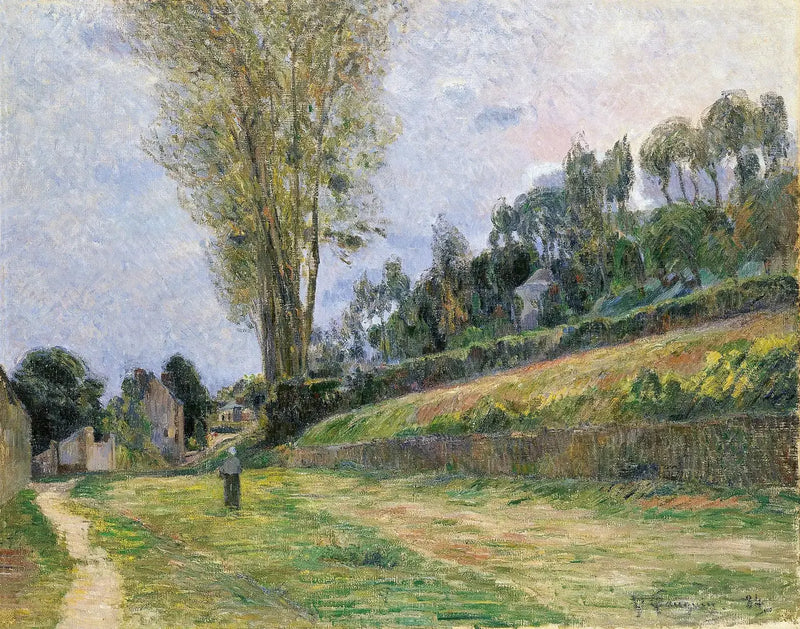 En Gata i Rouen, eller Karaktär på vägen - Paul Gauguin