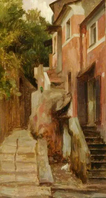 En gata i Lerici, Italien - Frederic Leighton