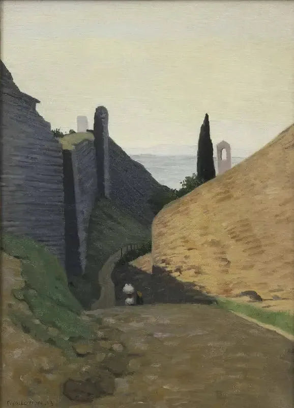 En gata i Pérouse - Félix Vallotton