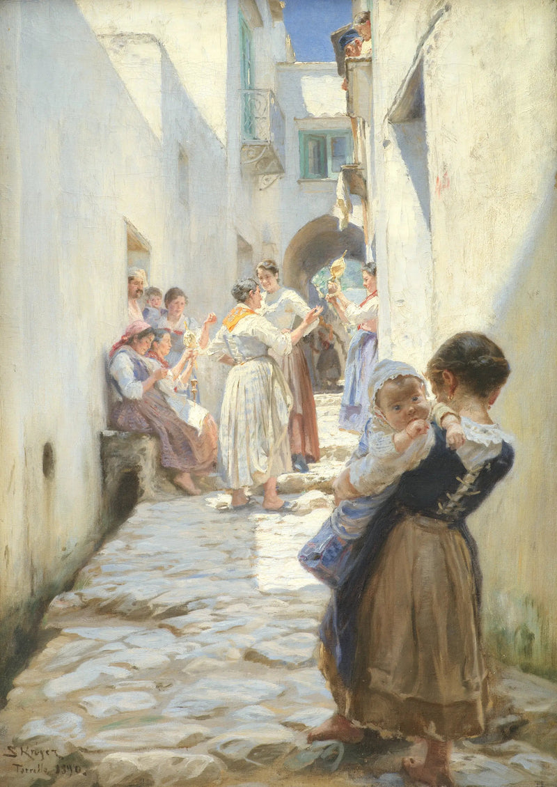 En gata i Torello, Italien - Peder Severin Krøyer