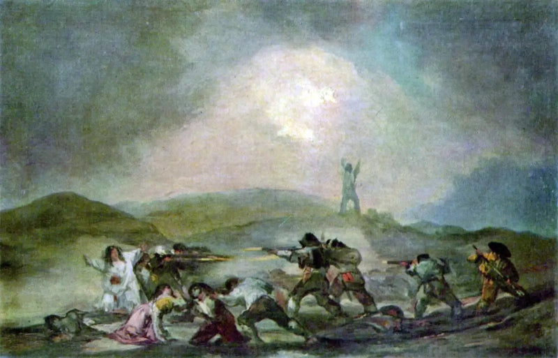 En scen från det spanska självständighetskriget - Francisco de Goya