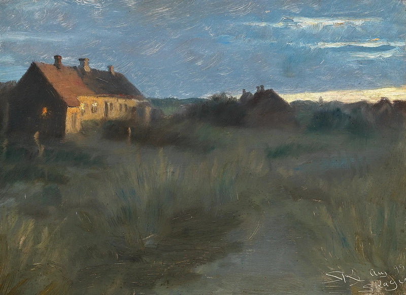 En sommarkväll i Skagen. - Peder Severin Krøyer