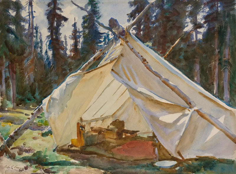 Ett tält i Klippiga bergen - John Singer Sargent