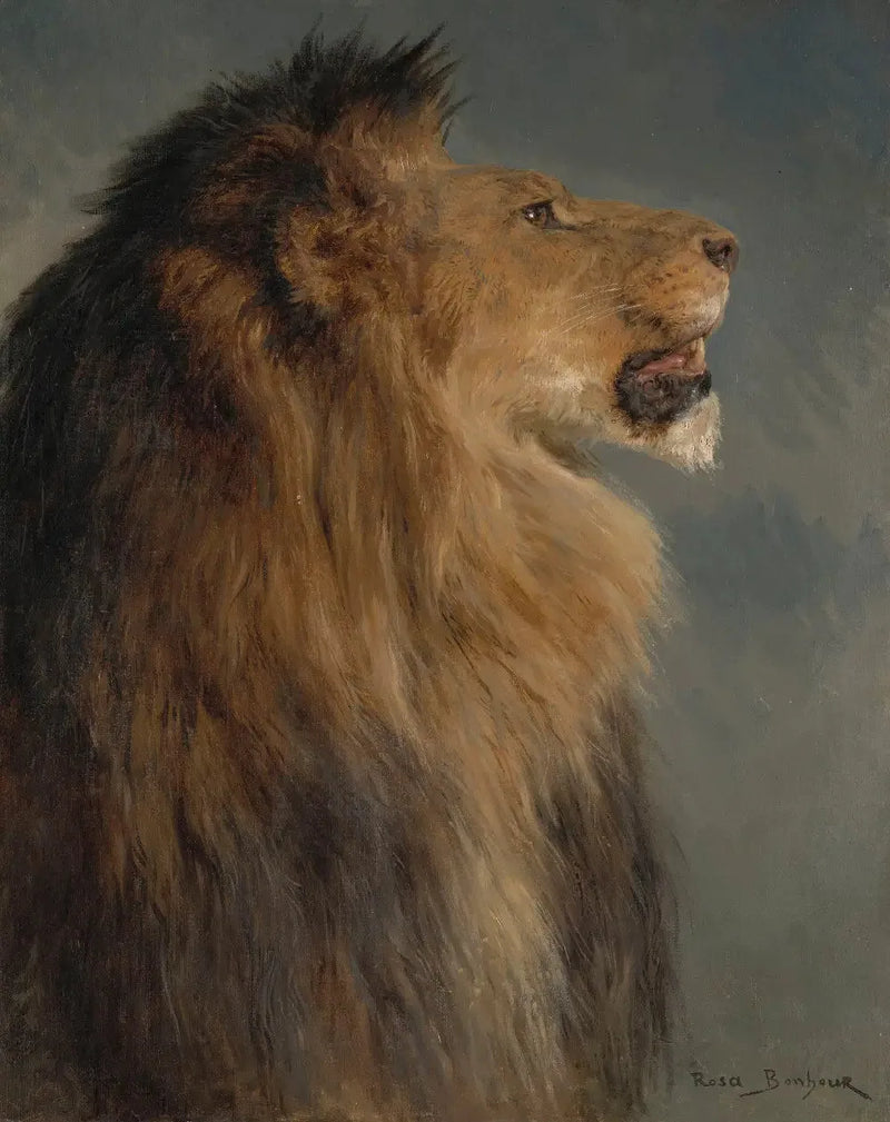 Ett lejonhuvud - Rosa Bonheur