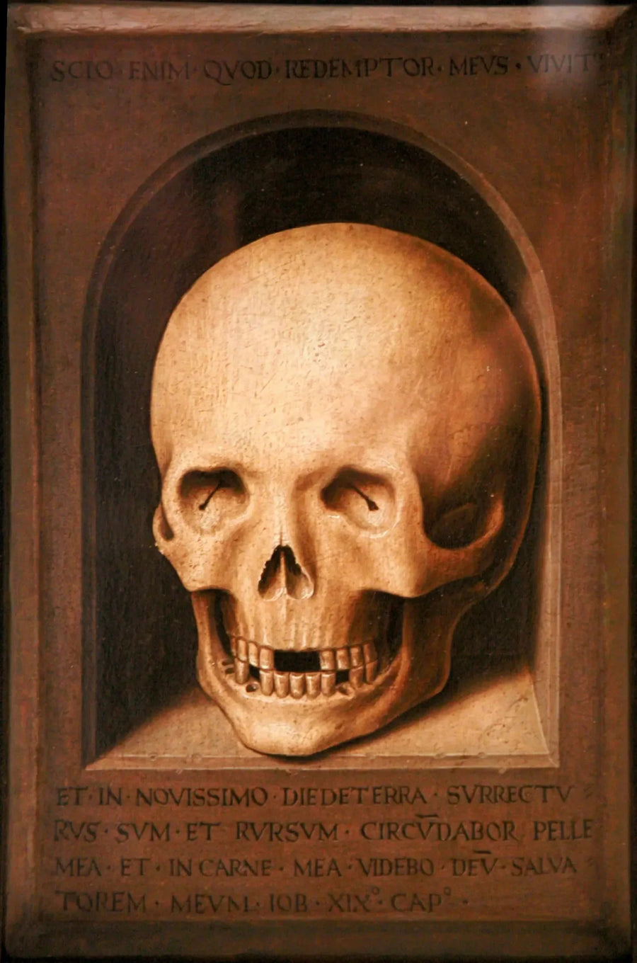 En dödskalle - Hans Memling