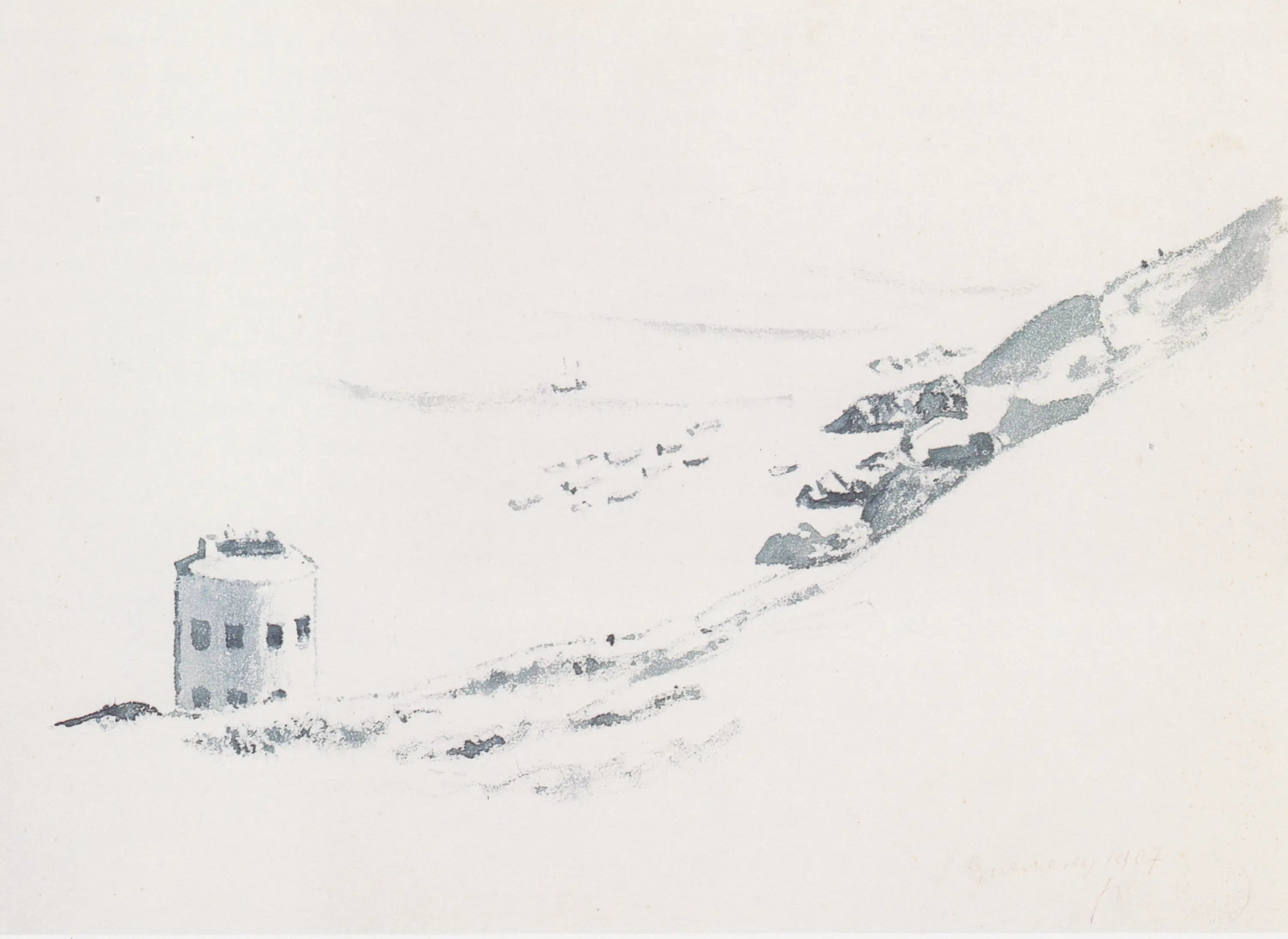 Une tournée Martello à Guernesey - Félix Vallotton - Alpha Reproduction