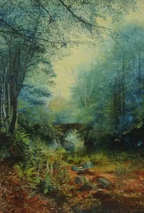 En skogsklädd dal - John Atkinson Grimshaw