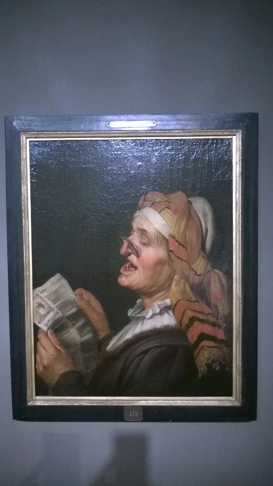 En gammal kvinna som sjunger - Gerrit van Honthorst