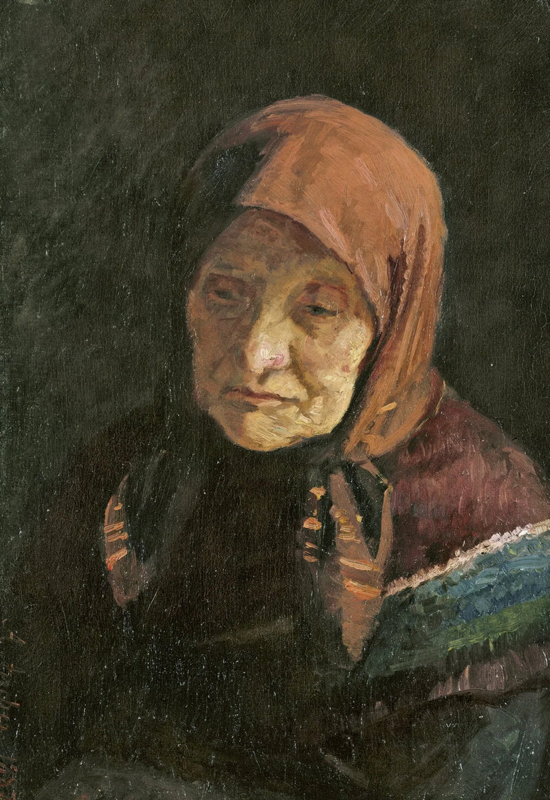 En gammal fiskarhustru - Anna Ancher