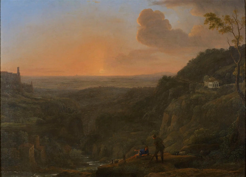 En vy över landsbygden från Tivoli - Claude Lorrain