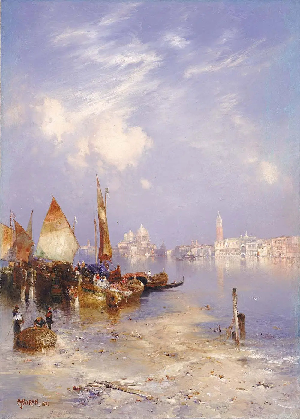 Une vue de Venise - Thomas Moran - Alpha Reproduction