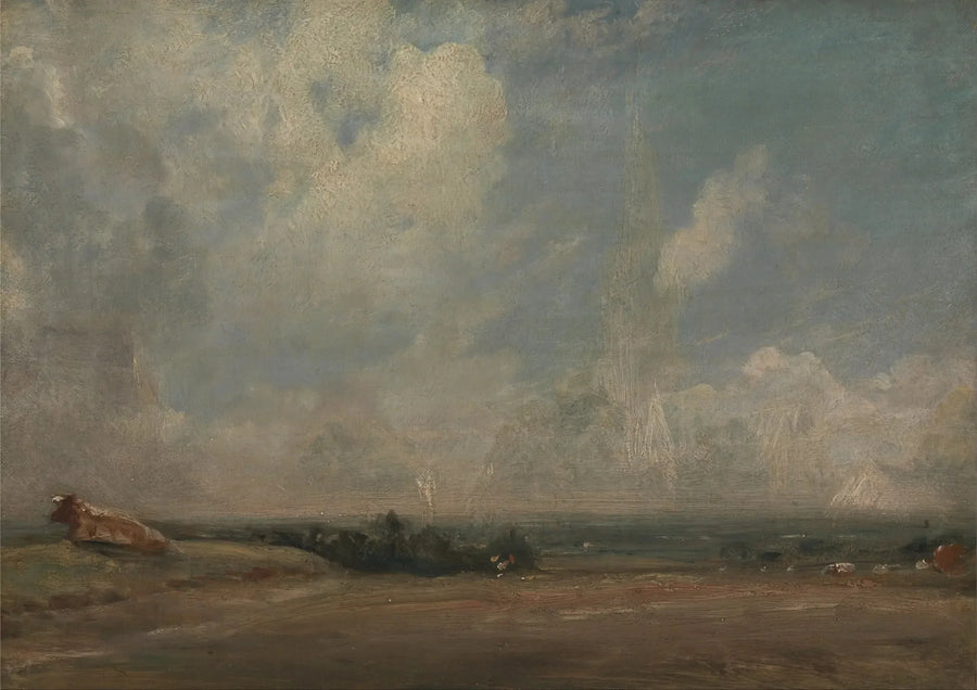 En vy från Hampstead Heath (?) - John Constable