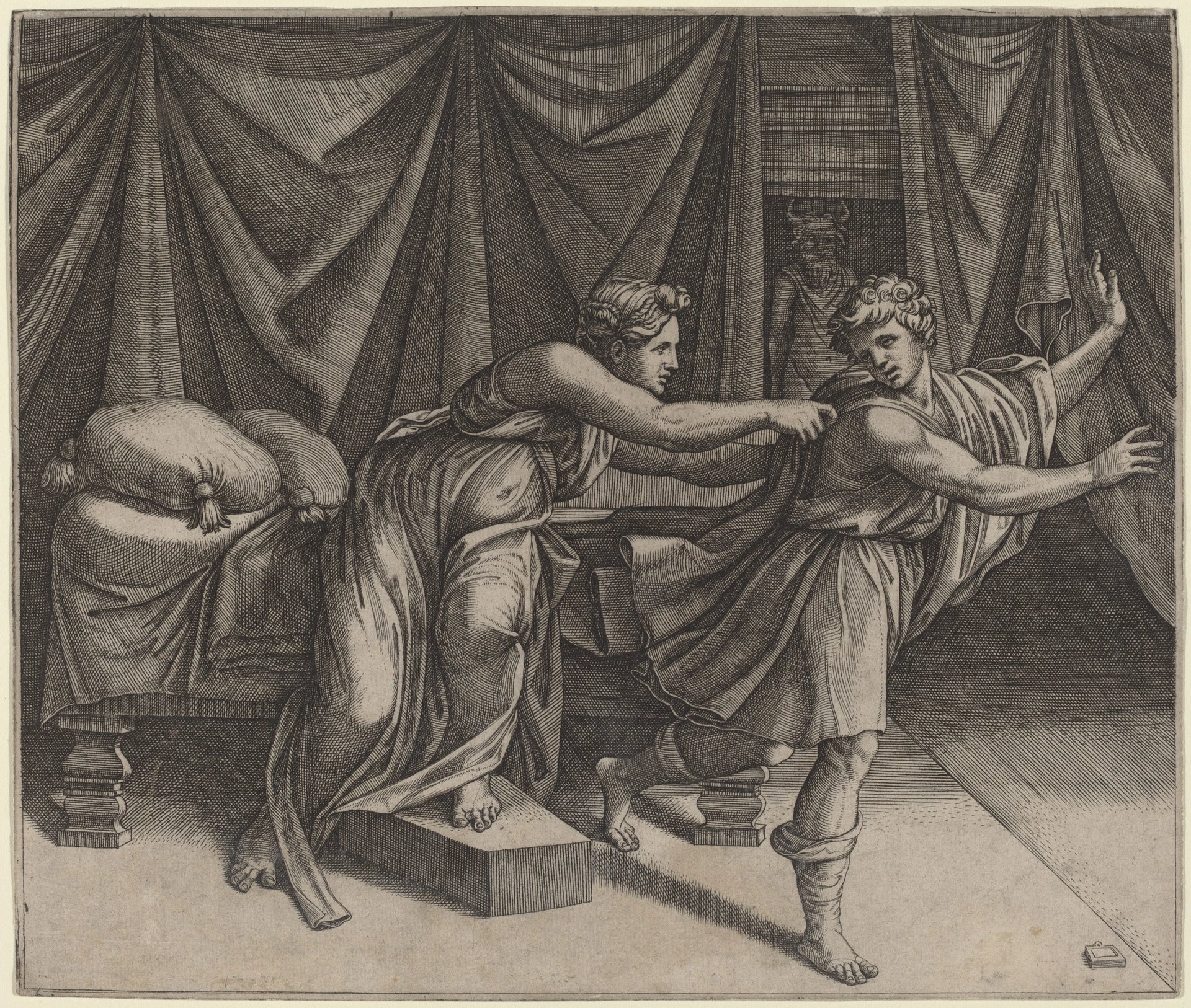 La femme de Putiphar - Raphaël Sanzio - Réproduction huile sur toile