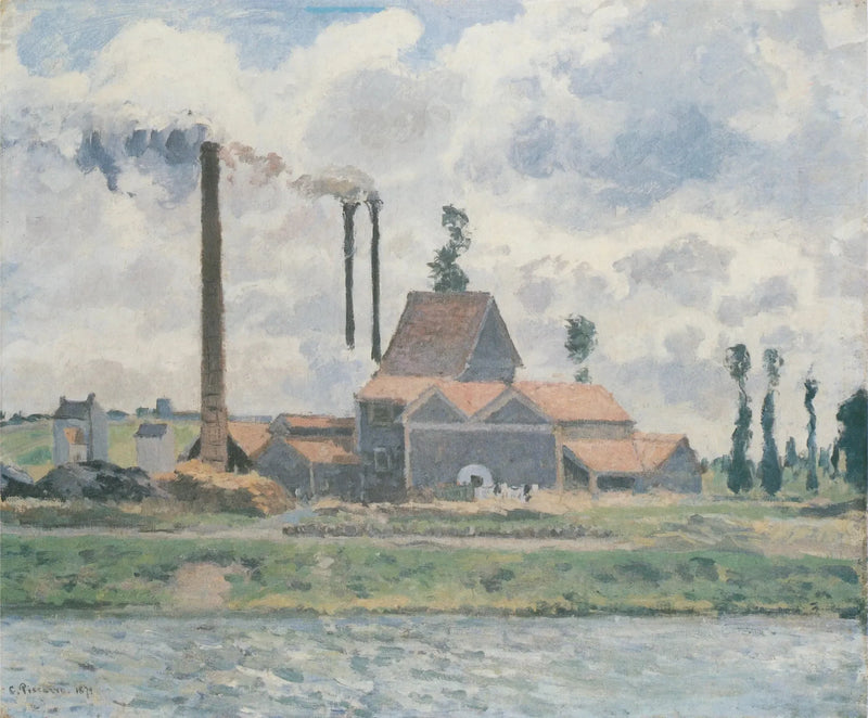 Fabrik i Saint-Ouen-l'Aumône - Camille Pissarro
