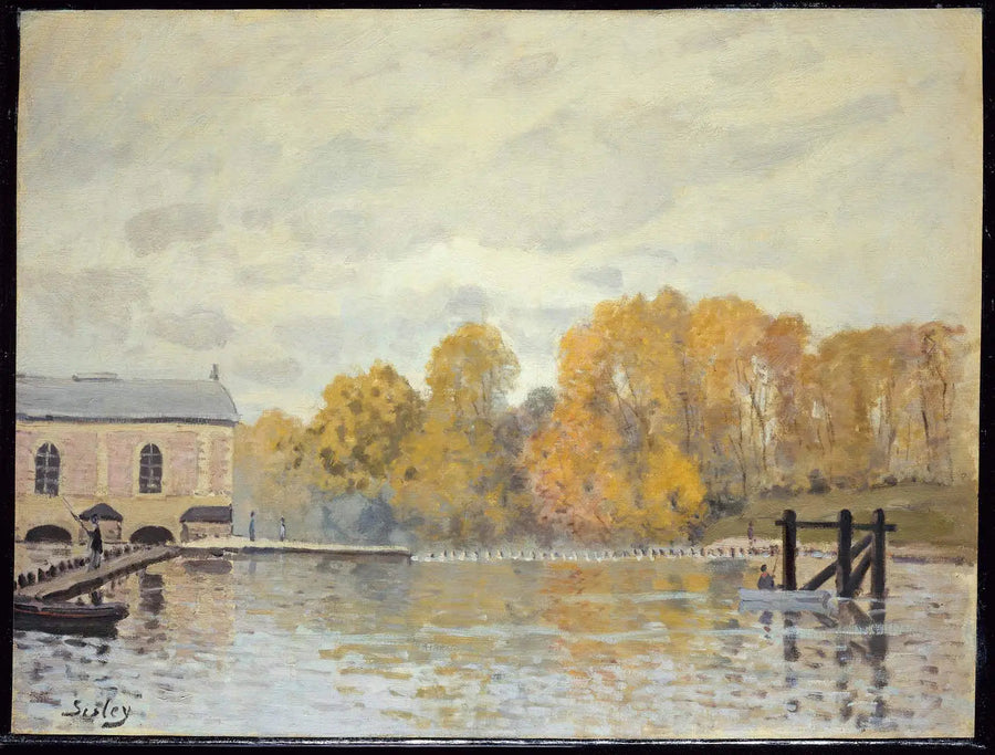 Marly vattenfabrik - Alfred Sisley
