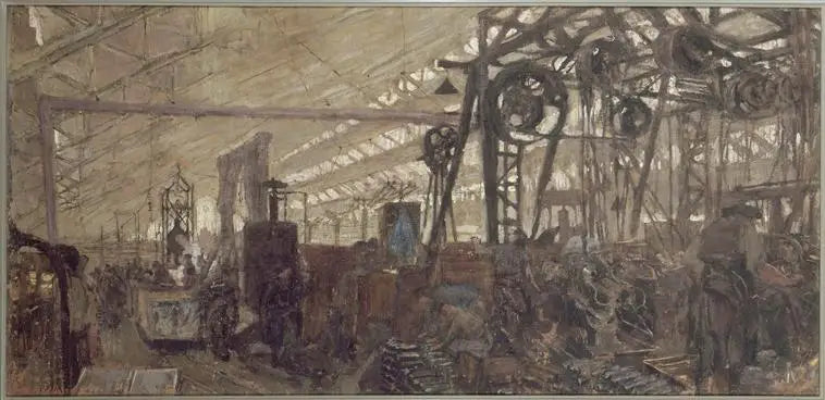 Vapenfabrik i Lyon: smidet - Édouard Vuillard