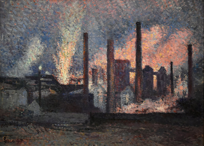 Fabriker nära Charleroi - Maximilien Luce