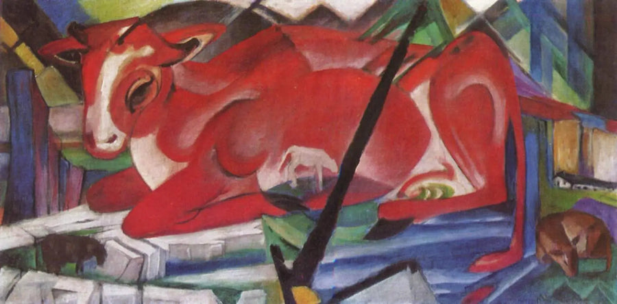 Världens ko - Franz Marc