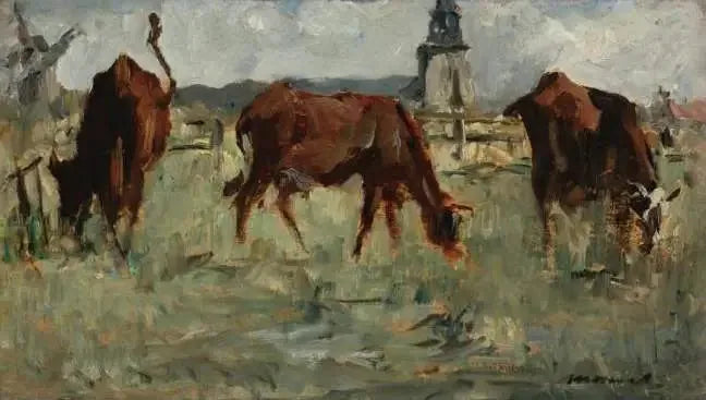 Kor på bete - Édouard Manet