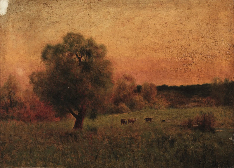 Kor i en äng - George Inness