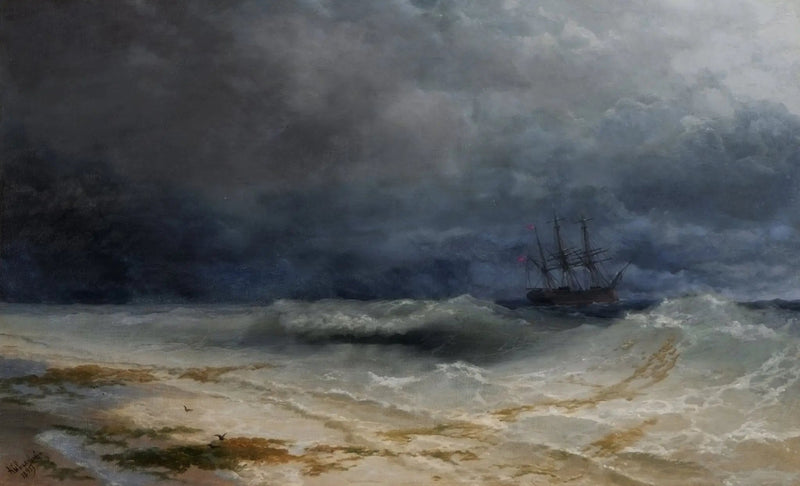 Vågig vågsvall - Ivan Aïvazovski