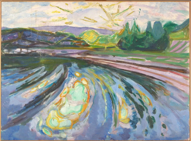 Vågor mot kusten - Edvard Munch