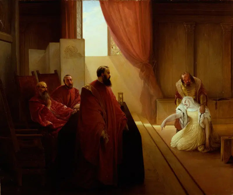 Valenza Gradenigo före inkvisitionen - Francesco Hayez