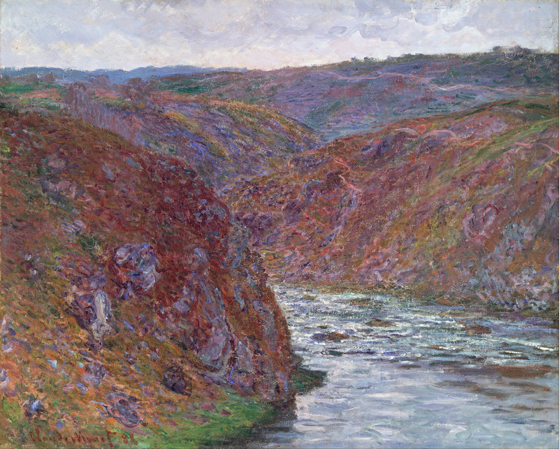Creusedalen, grå dag W1221 - Claude Monet