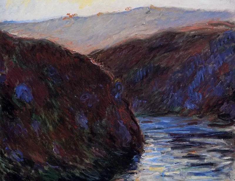 Vallée de la Creuse, kvällseffekt - Claude Monet