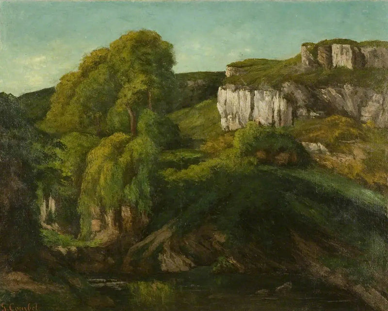 Loue-dalen, nära Ornans - Gustave Courbet