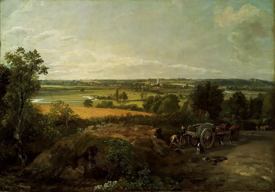 Stourdalen och Dedham kyrka - John Constable