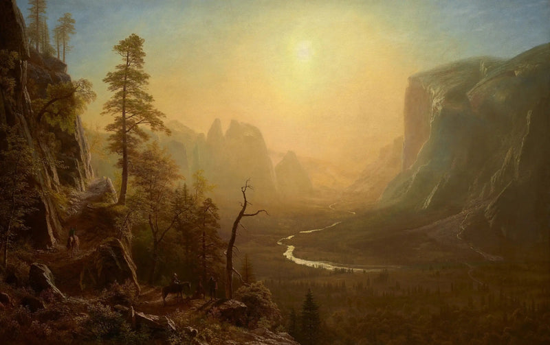 Yosemite-dalen, Glacier Point-väg - Albert Bierstadt
