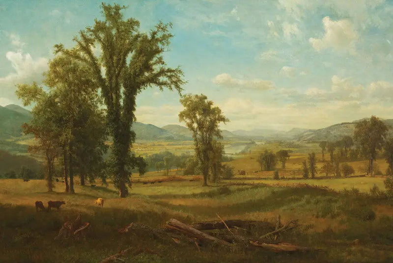 Vallé av Connecticut-floden, Claremont, New Hampshire - Albert Bierstadt