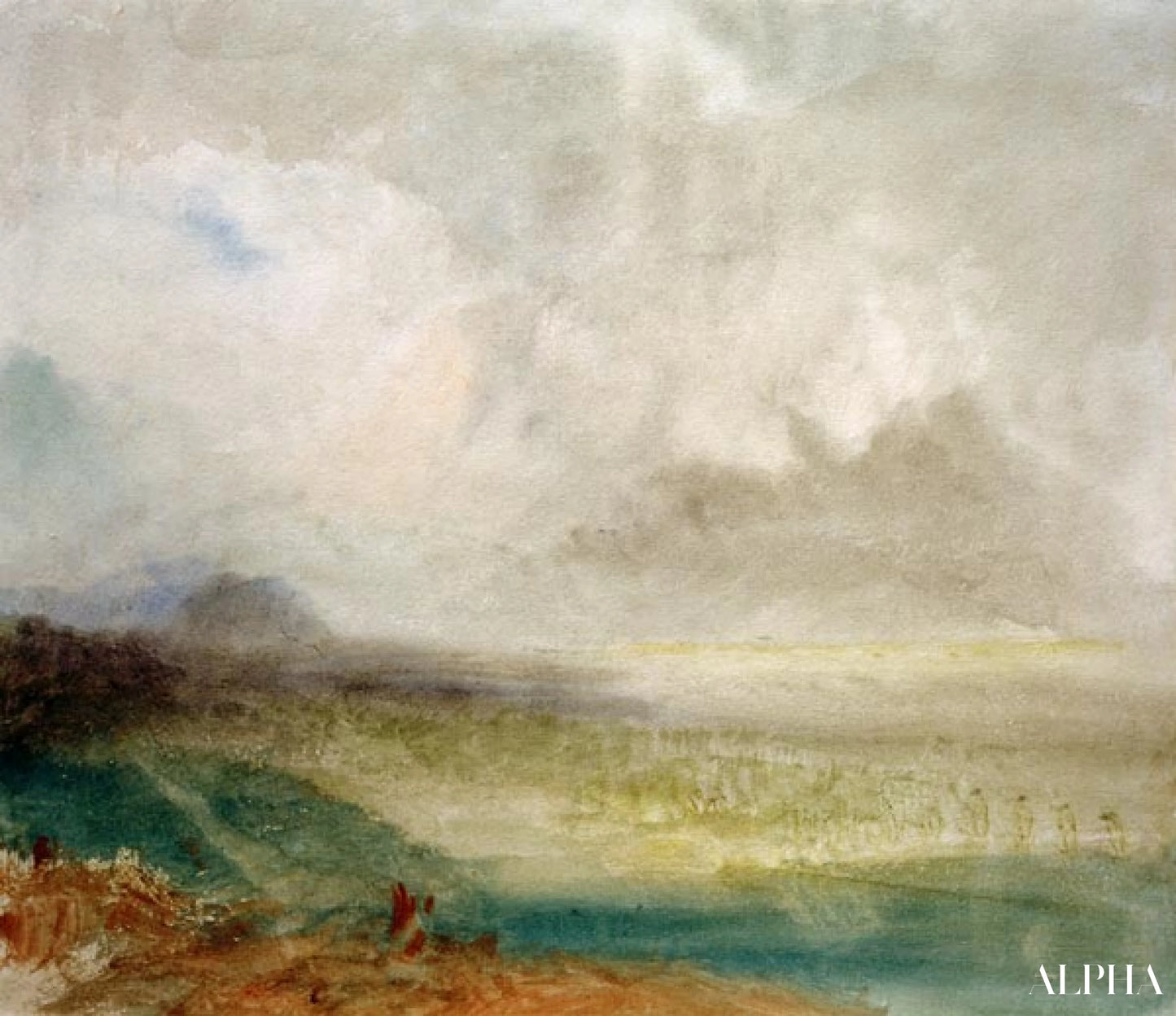 Vallée du Rhône près de Sion - William Turner - Reproductions de tableaux et peintures haut de gamme