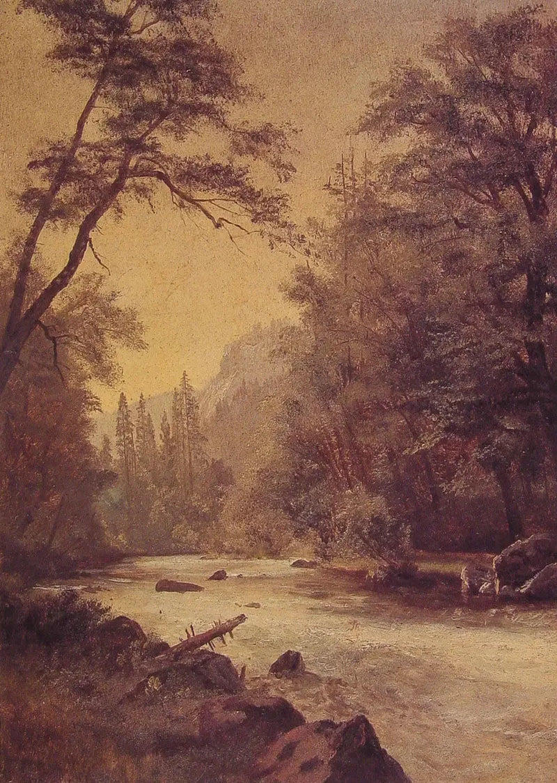Yosemite nedre dal - Albert Bierstadt