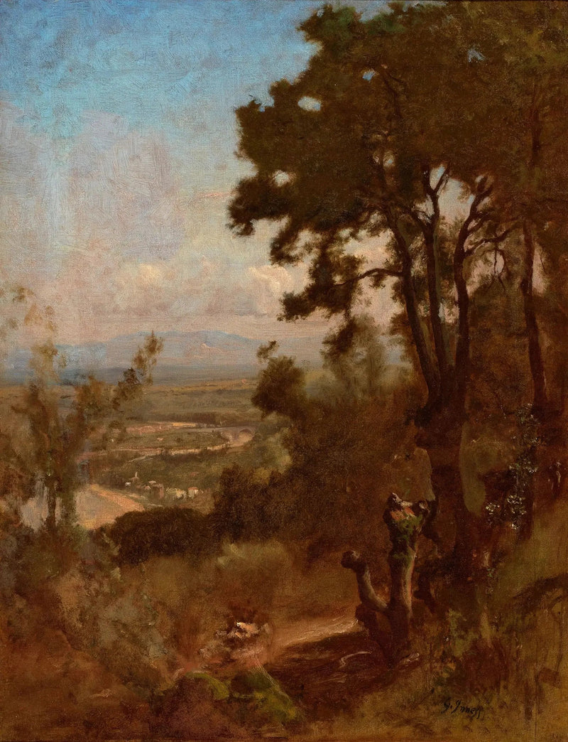 Dal nära Perugia - George Inness