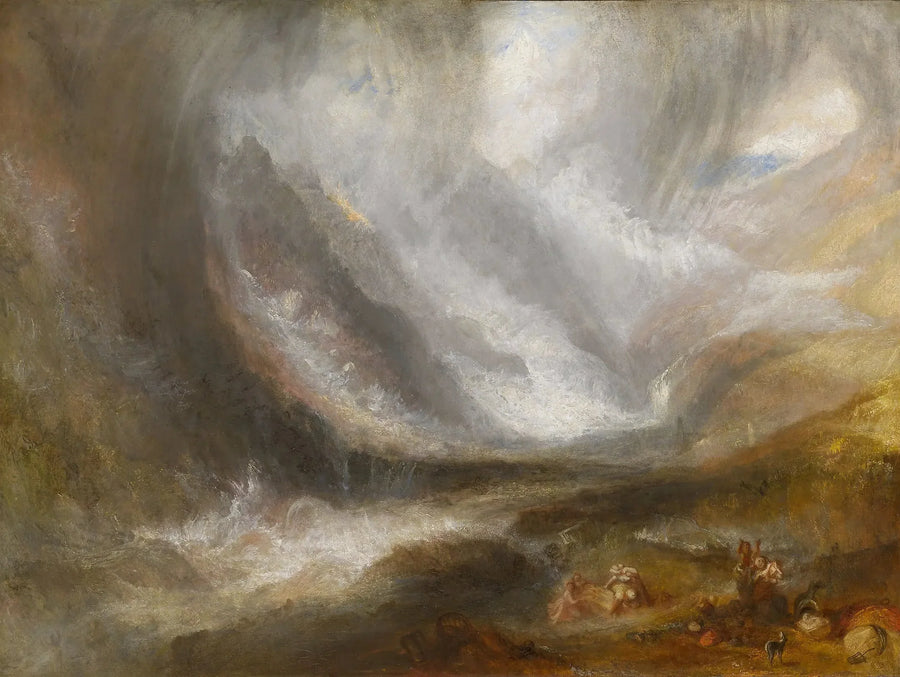 Aostadalen: Snöstorm, Lavin och Åskväder - J. M. W. Turner
