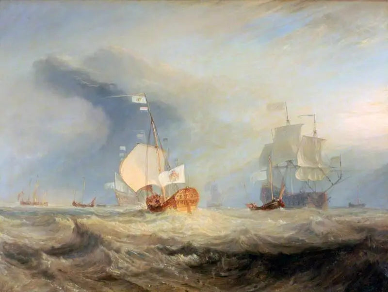 Van Tromps pråm som går in i Texel, 1645 - J. M. W. Turner